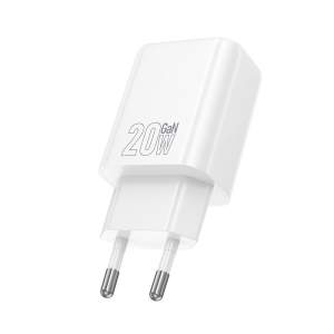 Cestovní nabíječ HOCO N61 1x USB A, 1x USB C, QC 3.0 PD 20W, barva bílá