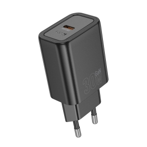 Cestovní nabíječ HOCO N62 1x USB C, QC 3.0 PD 30W, barva černá