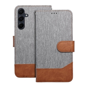 Pouzdro Book Jeans Xiaomi Redmi Note 14 5G, barva šedá