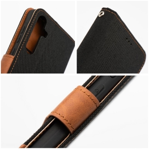 Pouzdro Book Jeans Xiaomi Redmi Note 14 5G, barva černá