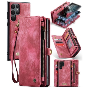 Pouzdro Book (Back Case) CaseMe Wallet 2v1, Samsung S938 Galaxy S25 Ultra barva magenta