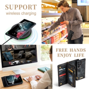 Pouzdro Book (Back Case) CaseMe Wallet 2v1, Samsung S931 Galaxy S25 barva black