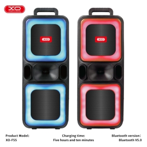 Maxi reproduktor BlueTooth XO-F55, RGB osvětlení, 1x mikrofon, barva černá