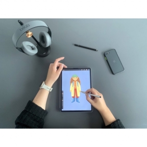 Dotykové pero (stylus) kapacitní Tech Protect Magnet, oboustranné, barva stříbrná