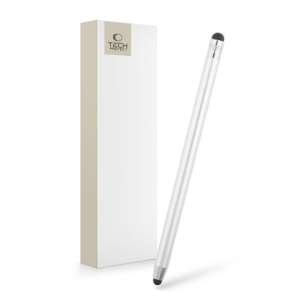 Dotykové pero (stylus) kapacitní Tech Protect, oboustranné, barva stříbrná