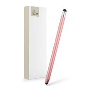 Dotykové pero (stylus) kapacitní Tech Protect, oboustranné, barva rose gold