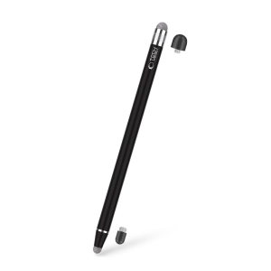 Dotykové pero (stylus) kapacitní Tech Protect, oboustranné, 2x pevný hrot, 2x měkký hrot, barva černá