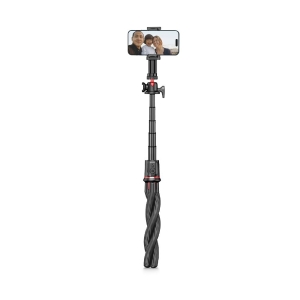 Selfie držák TechProtect L07S Flexible tripod, s funkcí stativu, bluetooth, pro telefon a kameru, barva černá