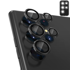Unicorno ochranné sklo fotoparátu s aplikátorem Samsung S918 Galaxy S23 Ultra black