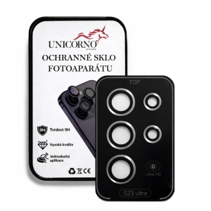 Unicorno ochranné sklo fotoparátu s aplikátorem Samsung S918 Galaxy S23 Ultra silver