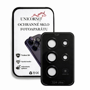 Unicorno ochranné sklo fotoparátu s aplikátorem Samsung S928 Galaxy S24 Ultra black
