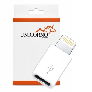 Redukce Micro USB na Lightning, barva bílá