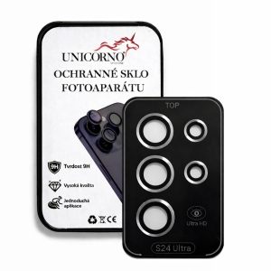 Unicorno ochranné sklo fotoparátu s aplikátorem Samsung S928 Galaxy S24 Ultra silver