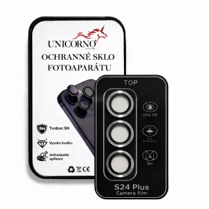 Unicorno ochranné sklo fotoparátu s aplikátorem Samsung S926 Galaxy S24 Plus silver