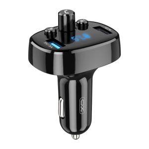 Transmitér FM Bluetooth XO (BCC02) 2x USB A, 15W, barva černá