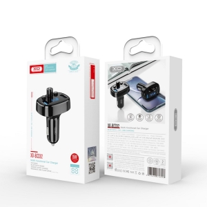 Transmitér FM Bluetooth XO (BCC02) 2x USB A, 15W, barva černá