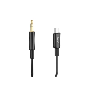 Kabel AUX (XO NB-R255B) USB C na Jack 3,5mm barva černá