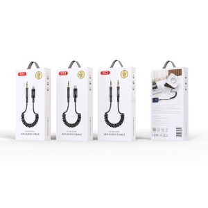 Kabel AUX (XO NB-R255B) USB C na Jack 3,5mm barva černá