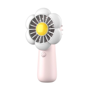 Mini přenosný ventilátor LLD-F83F, barva růžová