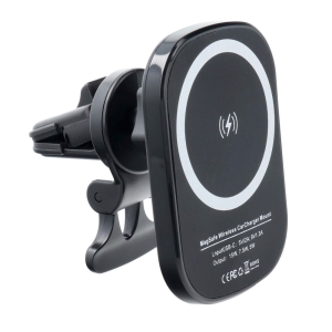 Držák do auta D10, do mřížky ventilátoru, magsafe 15W, barva černá