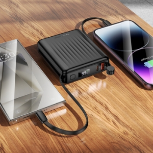 Externí baterie POWER BANK Borofone BJ70A, 15000mAh, 1x USB A, 1x USB C, barva černá