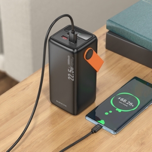 Externí baterie POWER BANK Borofone BJ66A Magnifico, 50000mAh, 2x USB A, 1x USB C, barva černá