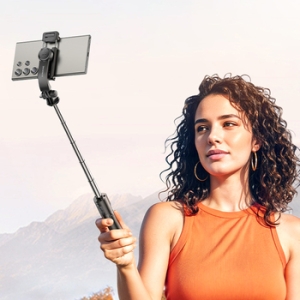 Selfie držák Borofone BY13 Nube, s funkcí stativu, bluetooth, barva černá