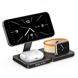 Indukční nabíječka Blavec (BQI-02) 3v1, Magsafe, 15W, barva černá