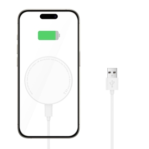 Indukční nabíječka TechProtect QI15-A33, Magsafe, 15W, kabel USB A na USB C, černá