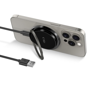 Indukční nabíječka TechProtect QI15-A33, Magsafe, 15W, kabel USB A na USB C, bílá