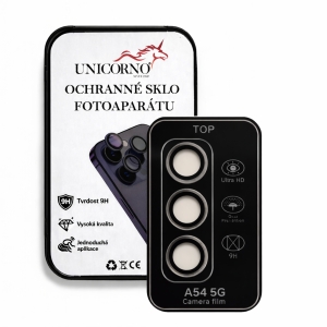 Unicorno ochranné sklo fotoparátu s aplikátorem Samsung A546 Galaxy A54 5G black