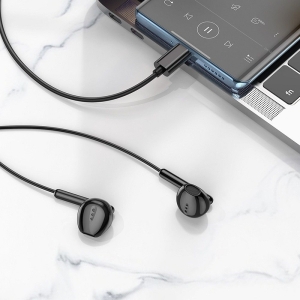 Hands Free HOCO M123 USB C, barva černá