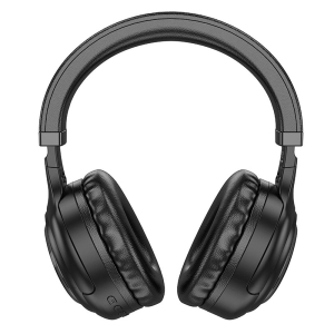 Sluchátka Hoco W48 s RGB LED Podsvícením, Bluetooth 5.3, AUX, barva černá