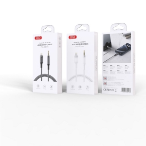 Kabel AUX (XO NB-R279A) Lightning na Jack 3,5mm barva černá