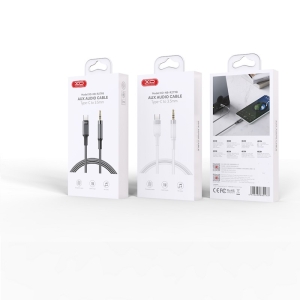 Kabel AUX (XO NB-R279B) USB C na Jack 3,5mm barva černá