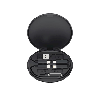 Indukční nabíječka XO-CX031, 15W, QI, se sadou adaptérů, kabel USB C na USB C, barva černá