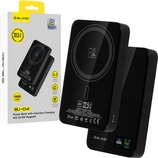 Externí baterie POWER BANK Blavec (BJ-04) 3v1, Slim 13,5mm, 10000mAh, Magsafe, Indukce 22,5W, 1x USB C, barva černá
