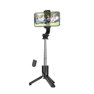 Selfie držák HOCO K17 tripod, s funkcí stativu (až 60cm), bluetooth v 4.0, barva černá