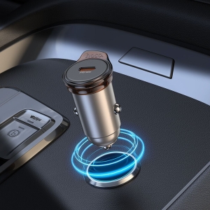 CL adaptér HOCO NZ16, 1x USB C, QC 3.0, PD 30W, barva šedá