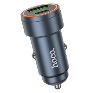 CL adaptér HOCO Z57A, 1x USB C, 1x USB A, QC 3.0, PD 30W, barva černá
