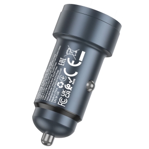 CL adaptér HOCO Z57A, 1x USB C, 1x USB A, QC 3.0, PD 30W, barva černá