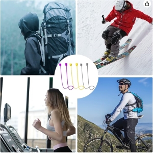 Šňůrka pro bezdrátové sluchátka, délka 70cm, barva Sky Blue