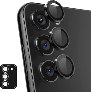 Unicorno ochranné sklo fotoparátu s aplikátorem Samsung A556, A356 Galaxy A55 5G, A35 5G black