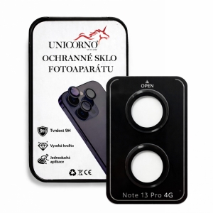 Unicorno ochranné sklo fotoparátu s aplikátorem Xiaomi Redmi NOTE 13 PRO 4G black