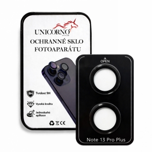 Unicorno ochranné sklo fotoparátu s aplikátorem Xiaomi Redmi NOTE 13 PRO PLUS black