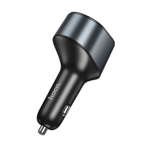 CL adaptér HOCO Z56, 1x USB A, 1x USB C, 1x hnízdo CL, QC 3.0, PD 35W, barva černá
