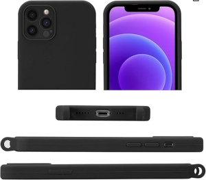 Pouzdro Back Case Strap iPhone 12 mini, Black