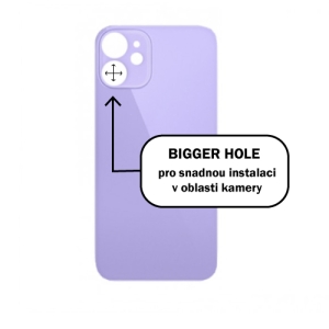 Kryt baterie iPhone 12   purple - Bigger Hole