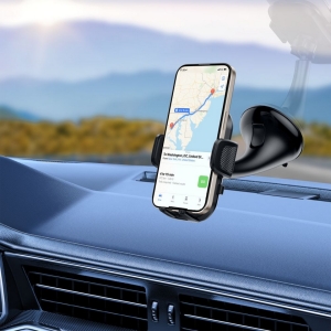 Držák do auta TechProtect V8 - palubní deska, čelní sklo, mřížka ventilátoru, barva černá