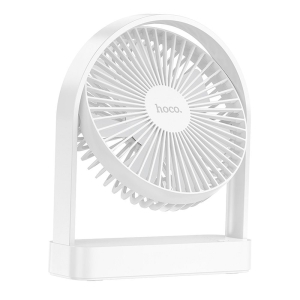 Mini stolní ventilátor Hoco HX65, ultratenký, 3 rychlosti, barva bílá